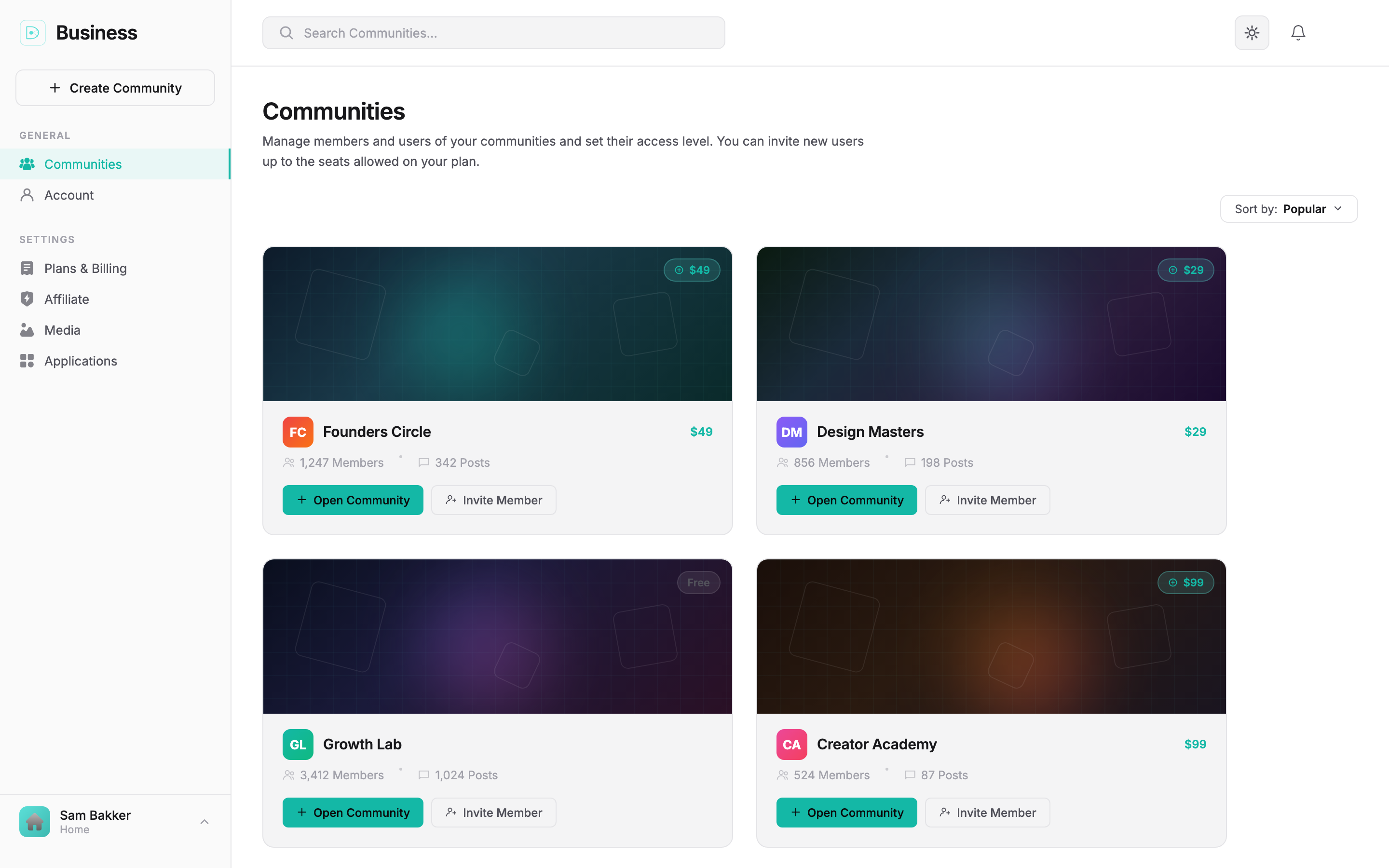 Daom Platform — Light Mode